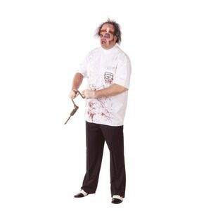 Fun World Dr. Killer Driller Halloween Costume Mens Plus Size OSFM NWT $43